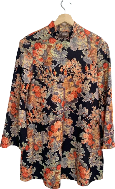 ladies-floral-dress-daisy-dusk-Zara Multicolour Floral Print Tunic Dress UK M