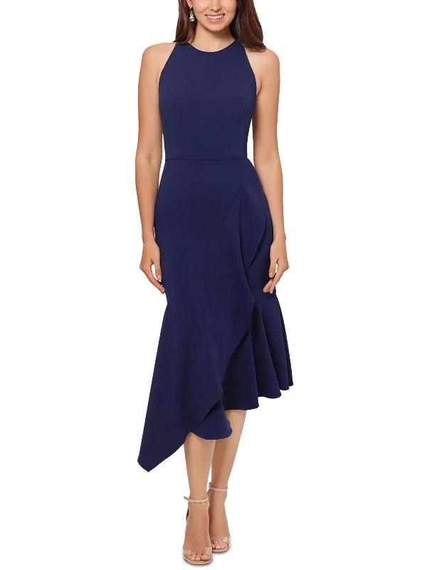 Women's party dress sale -Petites Womens Semi-Formal Midi Cocktail And Party Dress