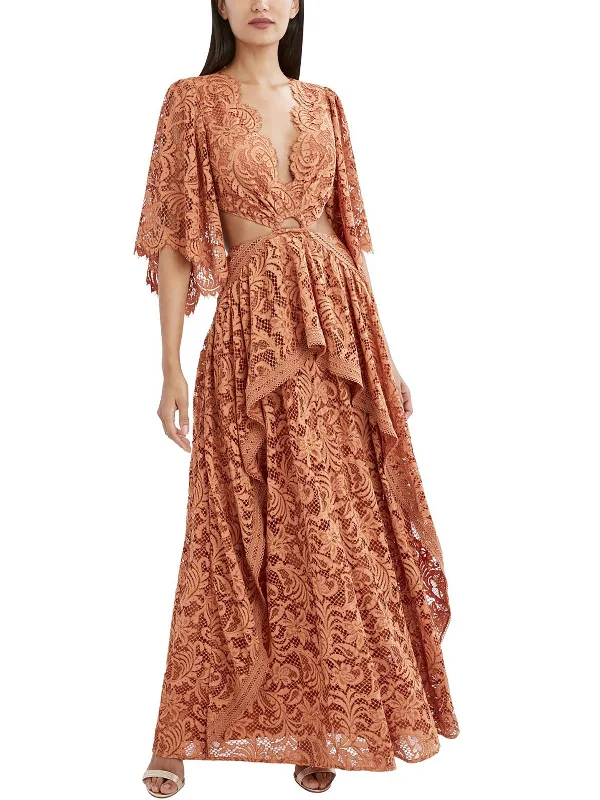 ladies-maxi-dress-work-to-whimsy-Womens Lace Maxi Evening Dress