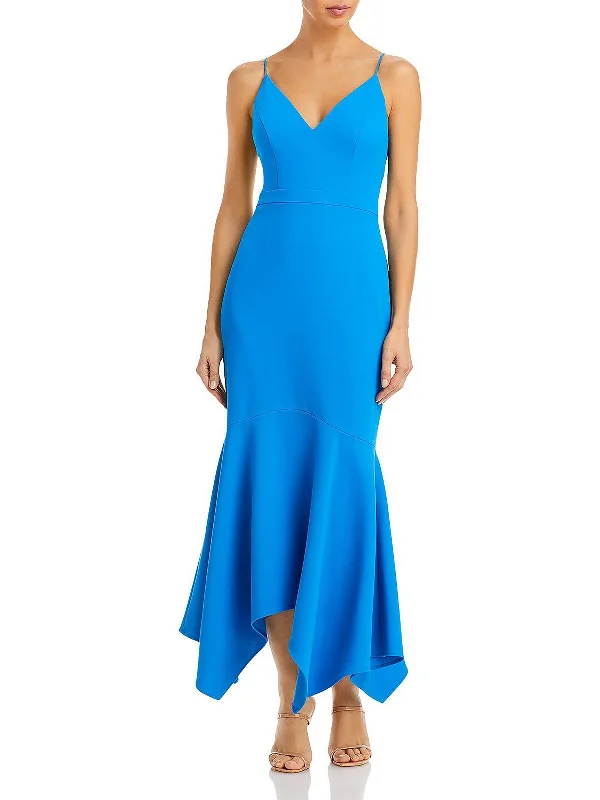 Women's party dress backless -Womens Scuba Maxi Cocktail and Party Dress