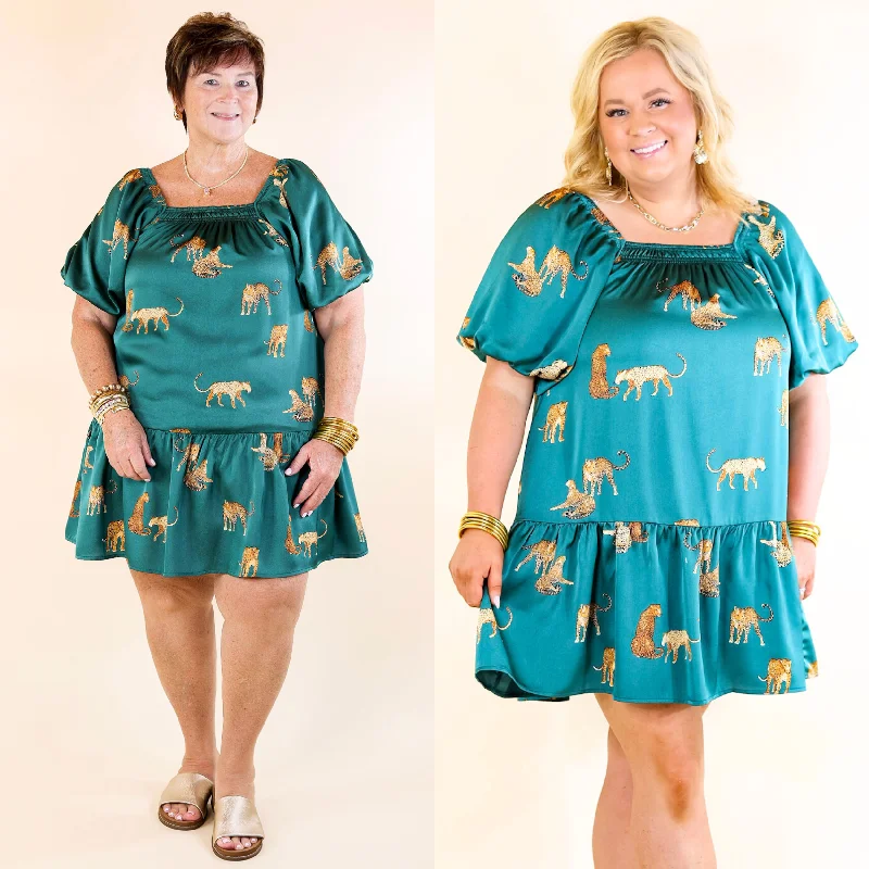 ladies-midi-dress-eggplant-elegance-Flirting For Fun Leopard Print Satin Midi Dress in Hunter Teal Blue