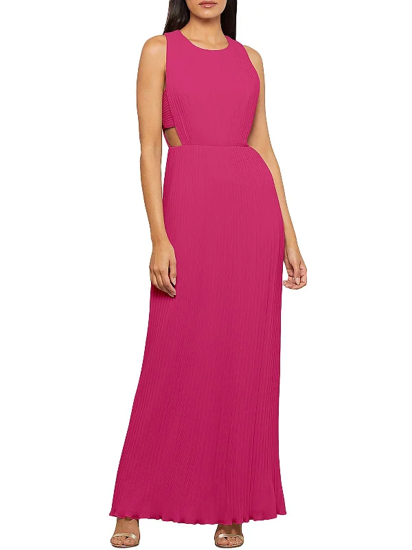 ladies-maxi-dress-flattering-fawn-Womens Sleeveless Maxi Evening Dress