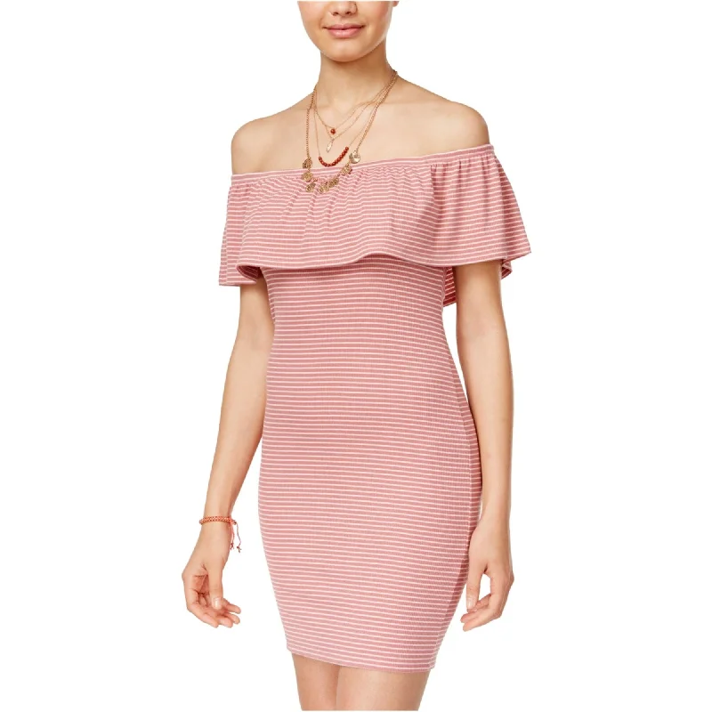 Women's bodycon dress sprout pop -Derek Heart Womens Texture Stripe Bodycon Dress, Pink, Large