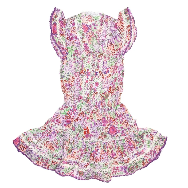 ladies-floral-dress-sale-sweep-ANAIS FLORAL RUFFLE TRIM DRESS