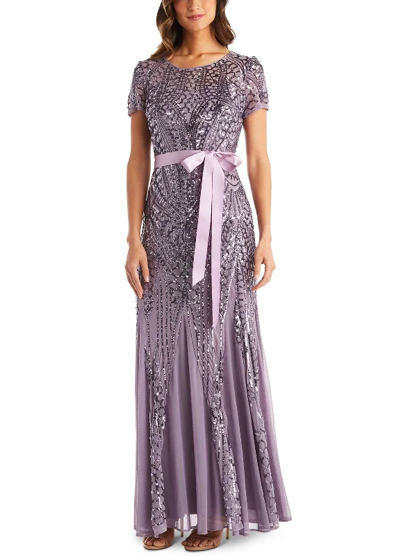 ladies-maxi-dress-royal-ripple-Womens Sequined Maxi Evening Dress