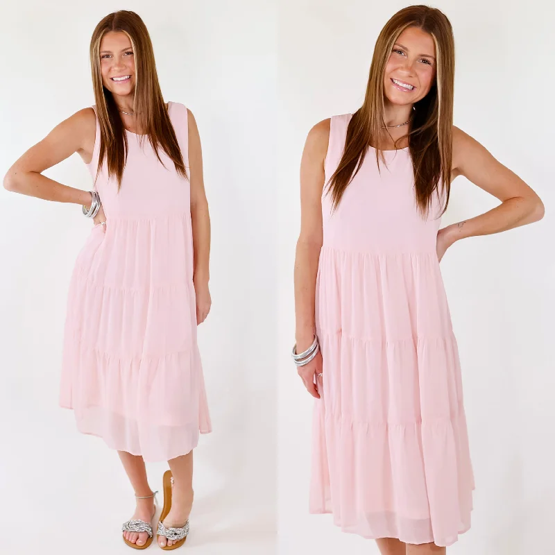 ladies-midi-dress-zip-front-zen-Mark My Words Tiered Tank Midi Dress in Blush Pink