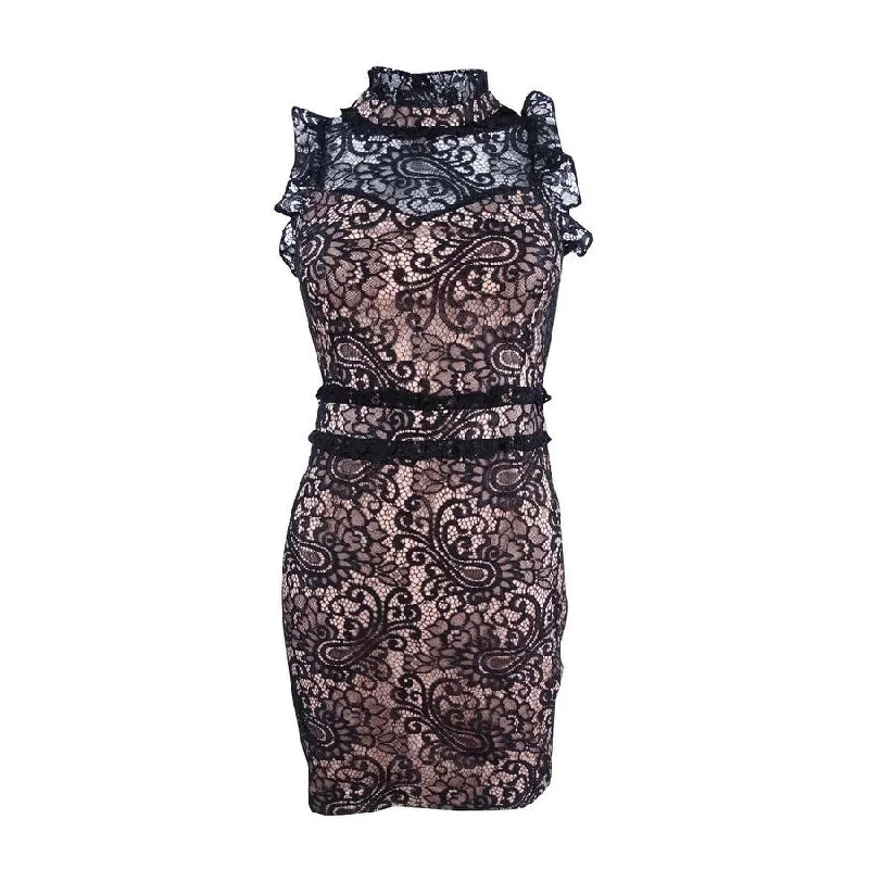 Women's bodycon dress wink chic -Endless Rose Women's Lace Bodycon Mini Dress