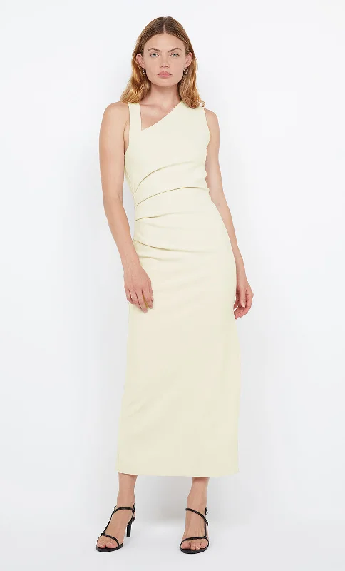 ladies-midi-dress-beaded-beauty-LETTY MIDI DRESS - LEMON