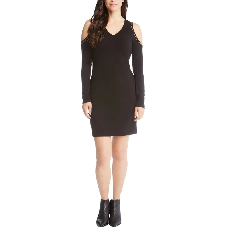 Women's bodycon dress mute chic -Karen Kane Womens Embellished Bodycon Cold Shoulder Dress