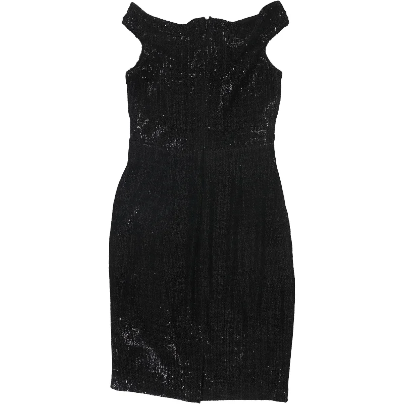 Women's bodycon dress bloom pop -Ralph Lauren Womens Sequin Bodycon Dress, Black, 8