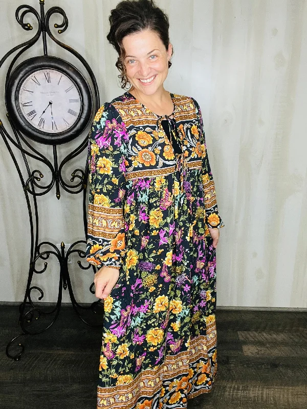 Breanna Boho Floral Dress