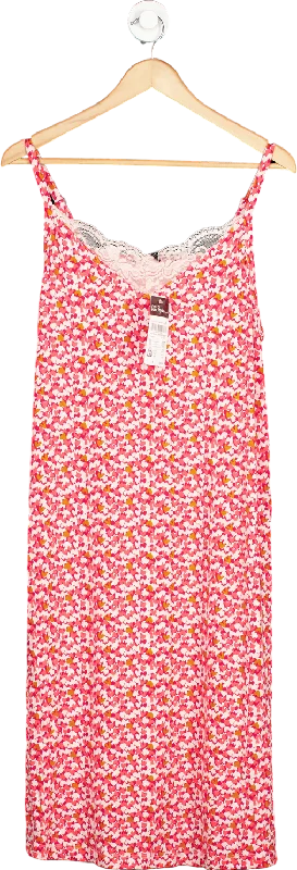 ladies-floral-dress-orchid-opal-Ulla Popken Red/Pink Floral Print Sundress EU 46/48