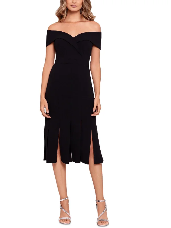 Women's party dress online -Womens Semi-Formal Midi Cocktail And Party Dress