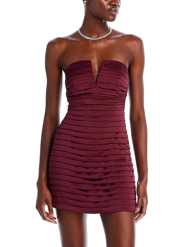 Women's party dress gradient -Womens Boning Mini Cocktail And Party Dress